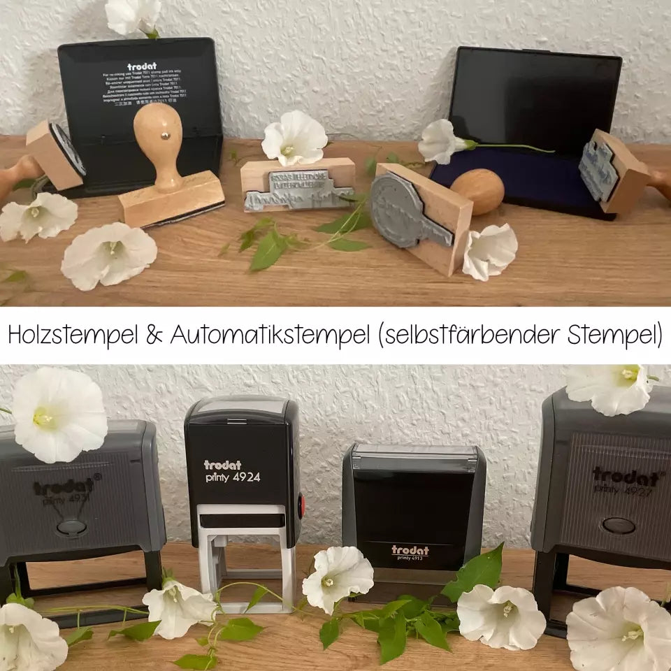 Kinderstempel Einhorn Adressstempel "Louise" Kinderstempel
