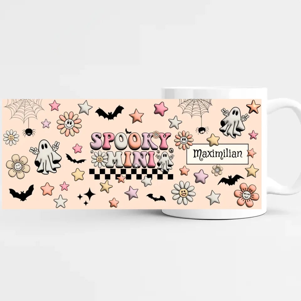Tasse Halloween bunt Tasse (Keramik) weiss bedruckt Höhe: 9,5 cm, Durchmesser: 8 cm, Volumen: 325 ml