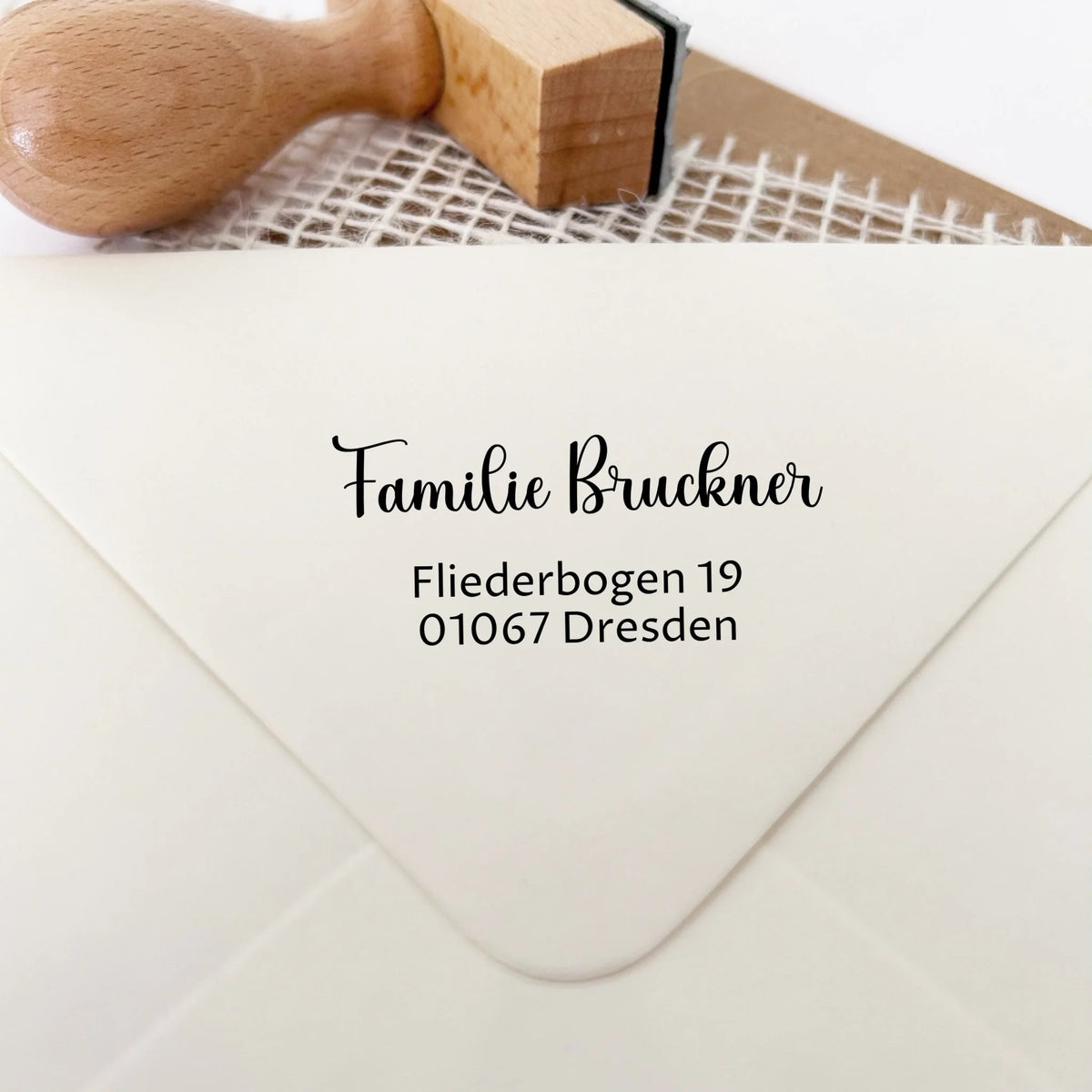 Adressstempel "Bruckner"