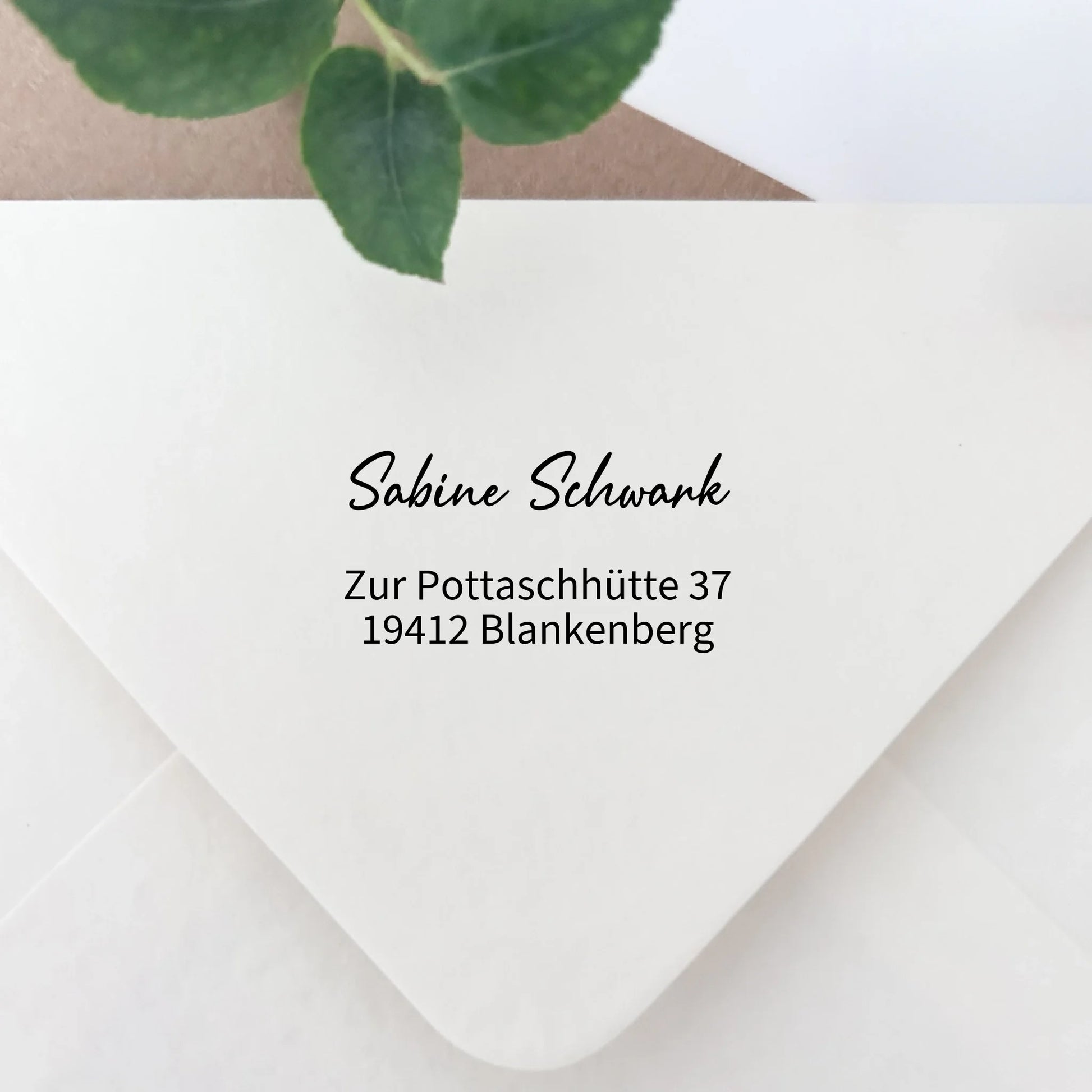 Adressstempel "Schwank" Selbstfärbender Stempel 58x22 mm Stempel 60x30 mm
