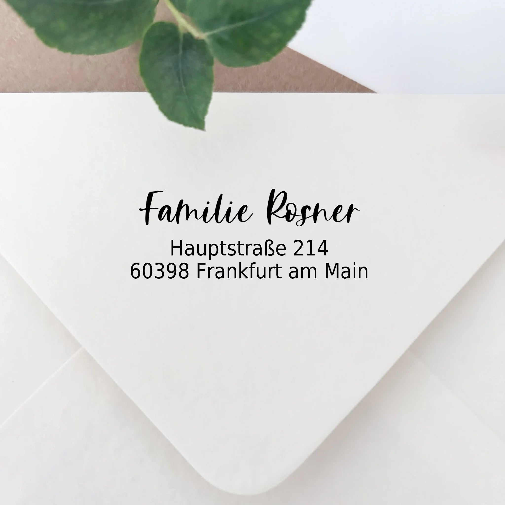Adressstempel "Rosner" Selbstfärbender Stempel 58x22 mm Stempel 60x30 mm