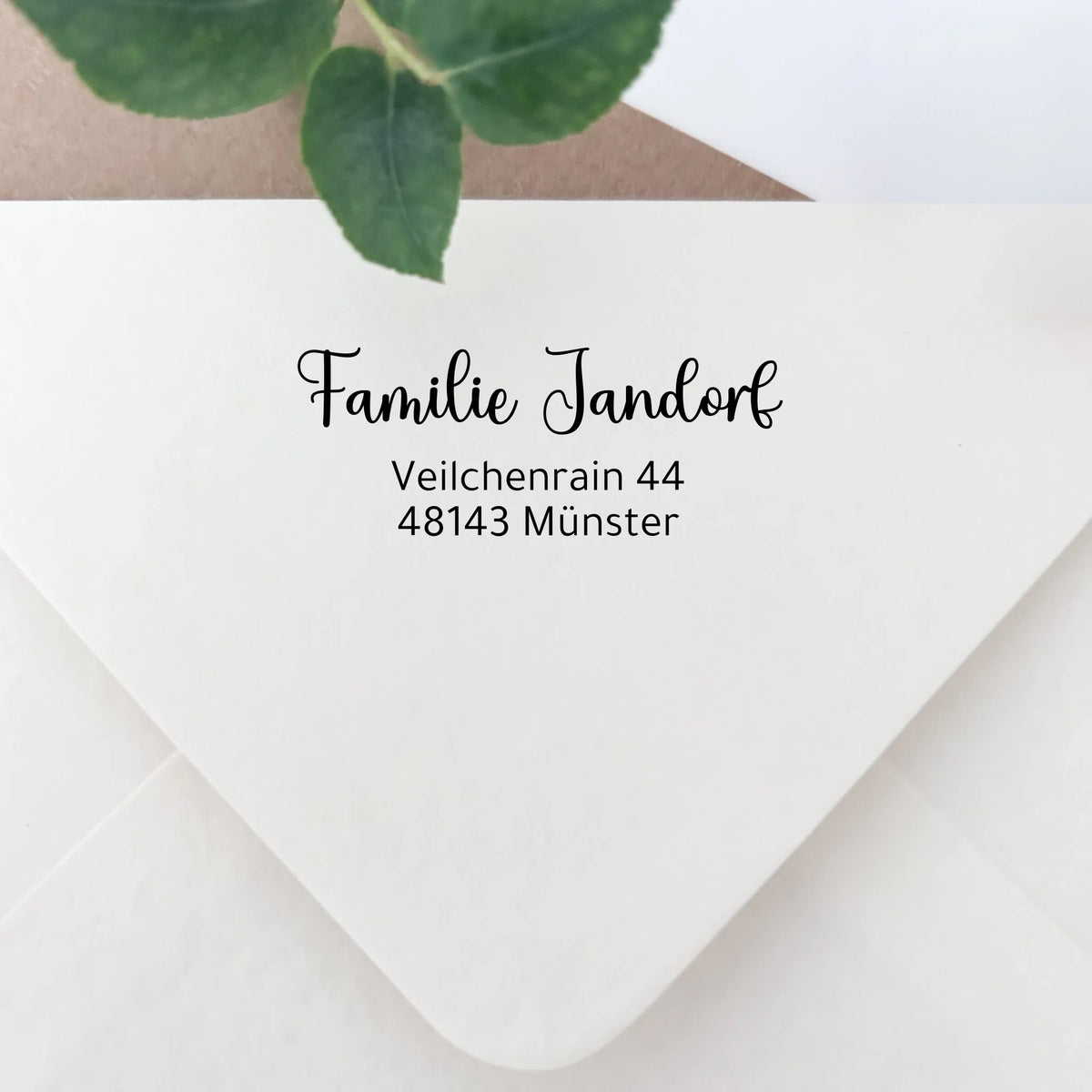Adressstempel "Jandorf" Adressstempel Selbstfärbender Stempel 58x22 mm