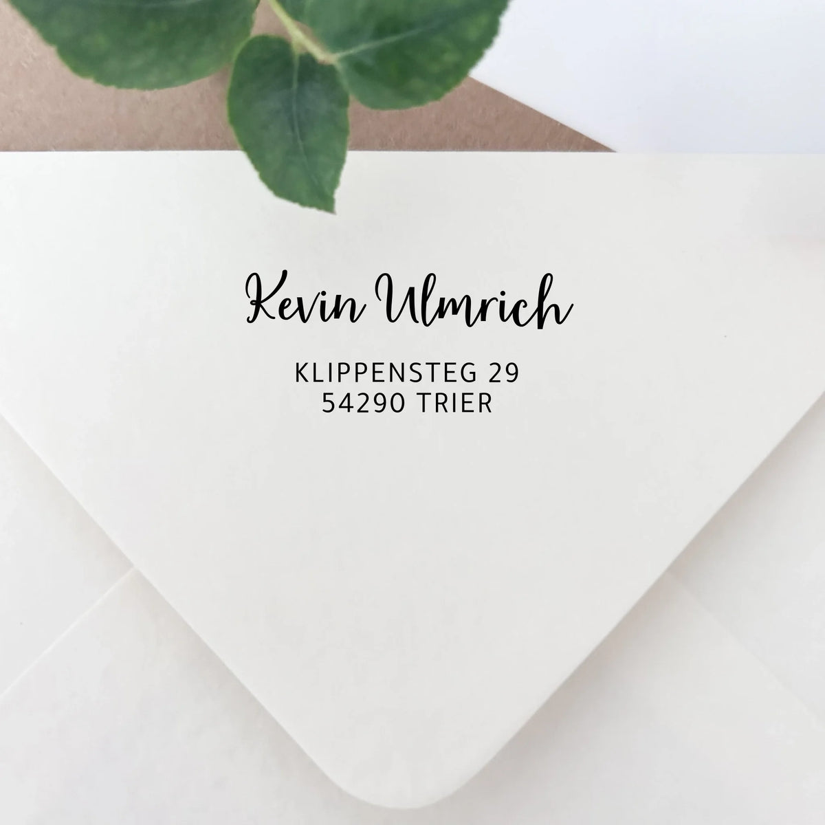 Adressstempel "Ulmrich" Adressstempel Selbstfärbender Stempel 58x22 mm