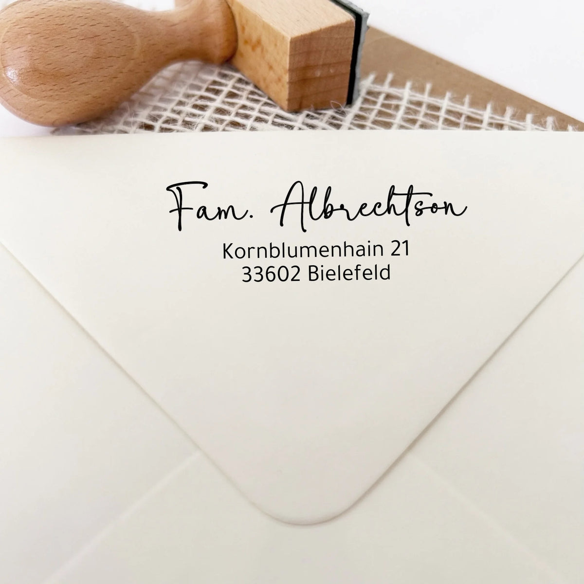 Adressstempel "Albrechtson"