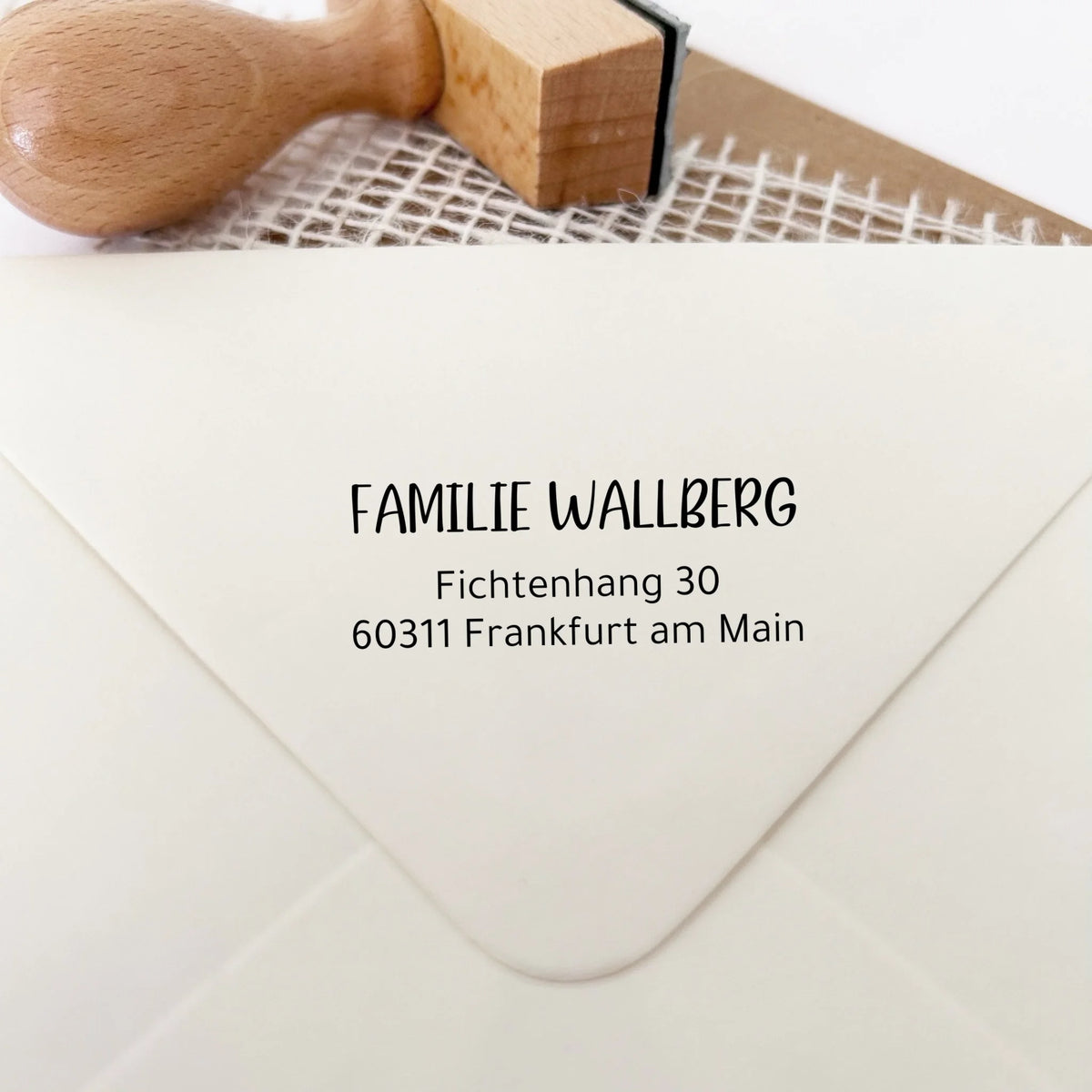 Adressstempel "Wallberg"