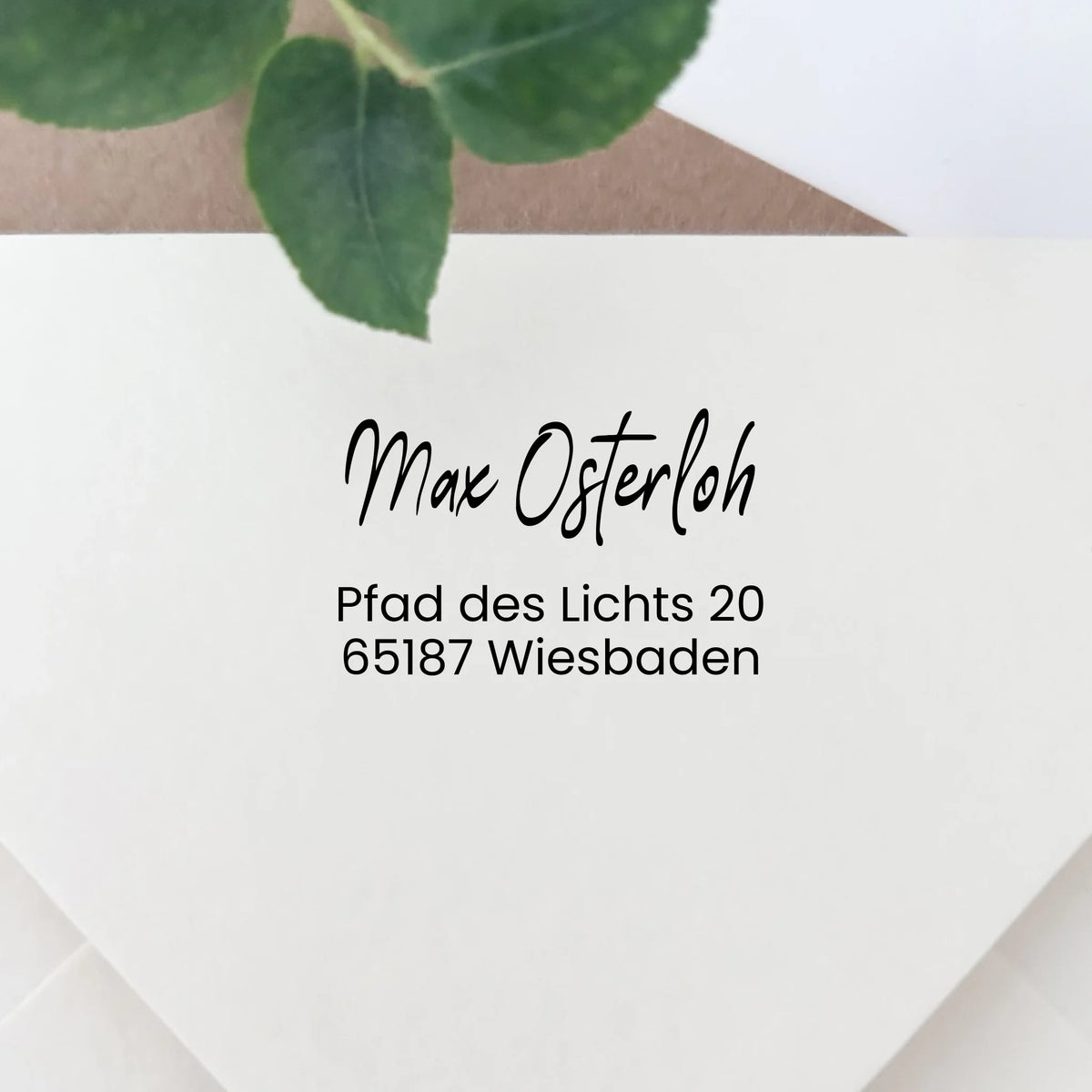 Adressstempel "Osterloh" Adressstempel Selbstfärbender Stempel 58x22 mm
