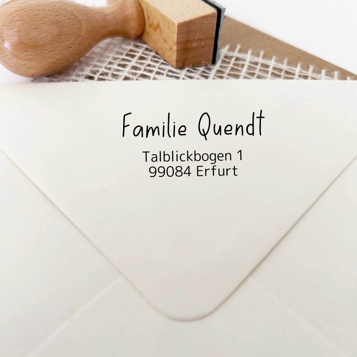 Adressstempel "Quendt"