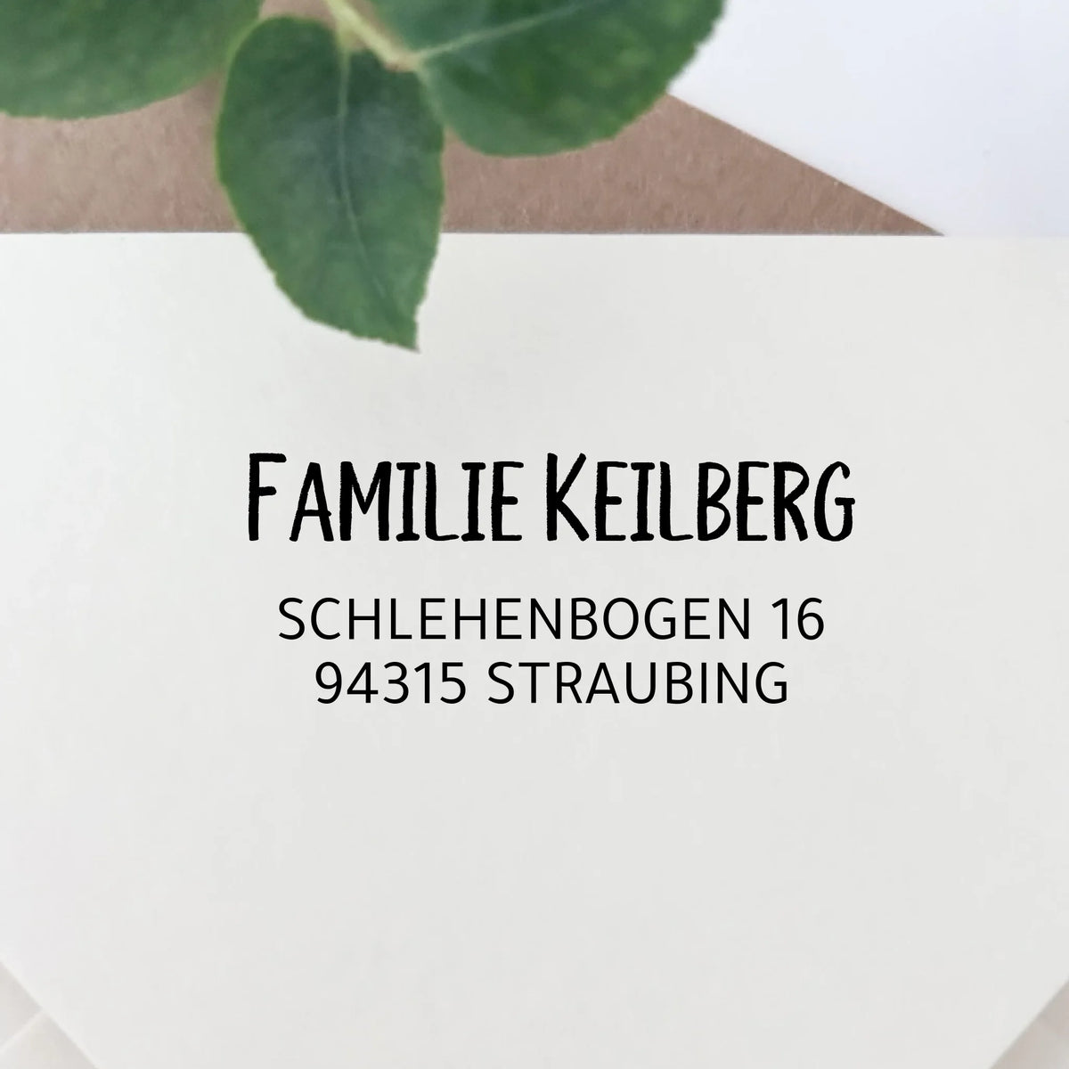 Adressstempel "Keilberg" Adressstempel Selbstfärbender Stempel 58x22 mm