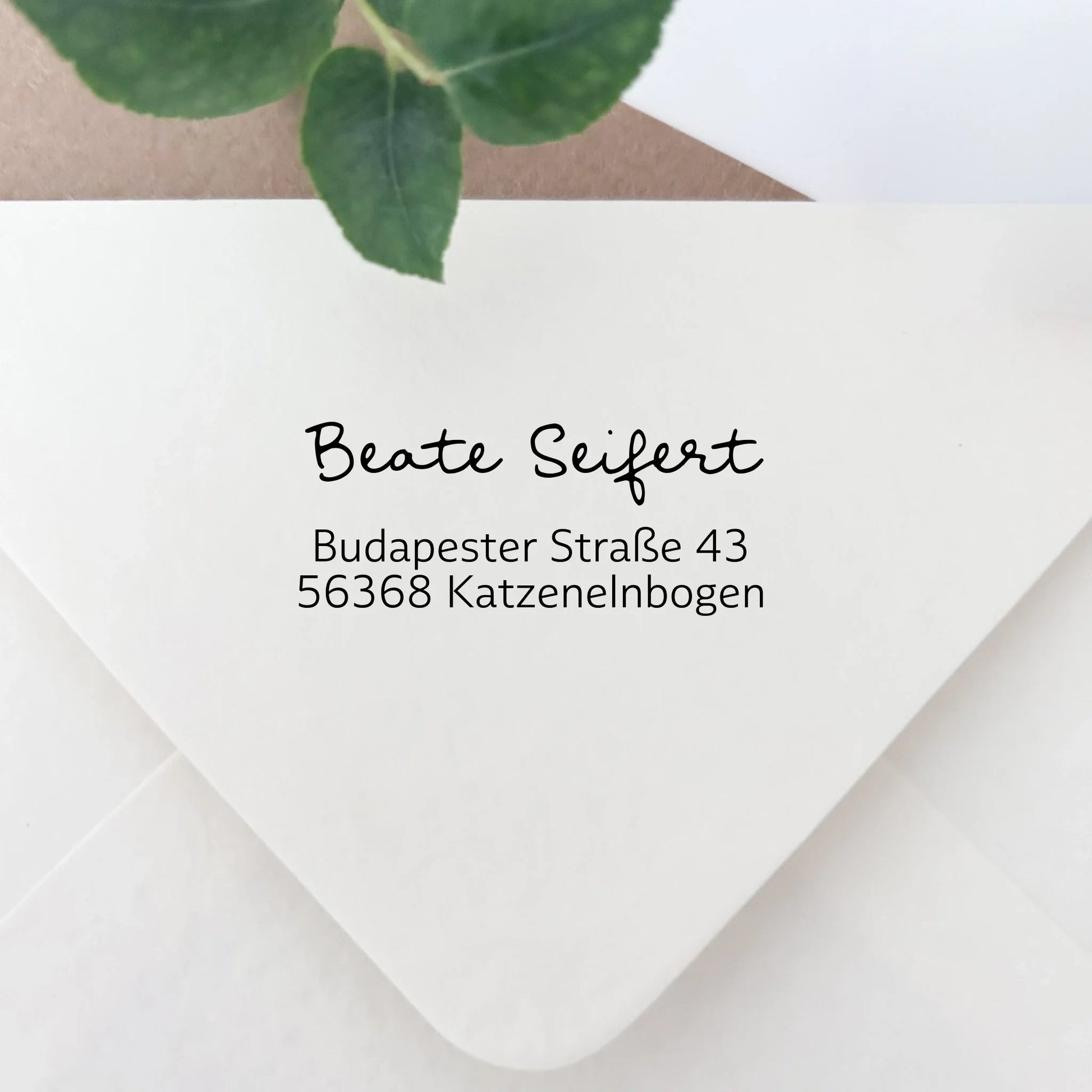 Adressstempel "Seifert" Selbstfärbender Stempel 58x22 mm Stempel 60x30 mm