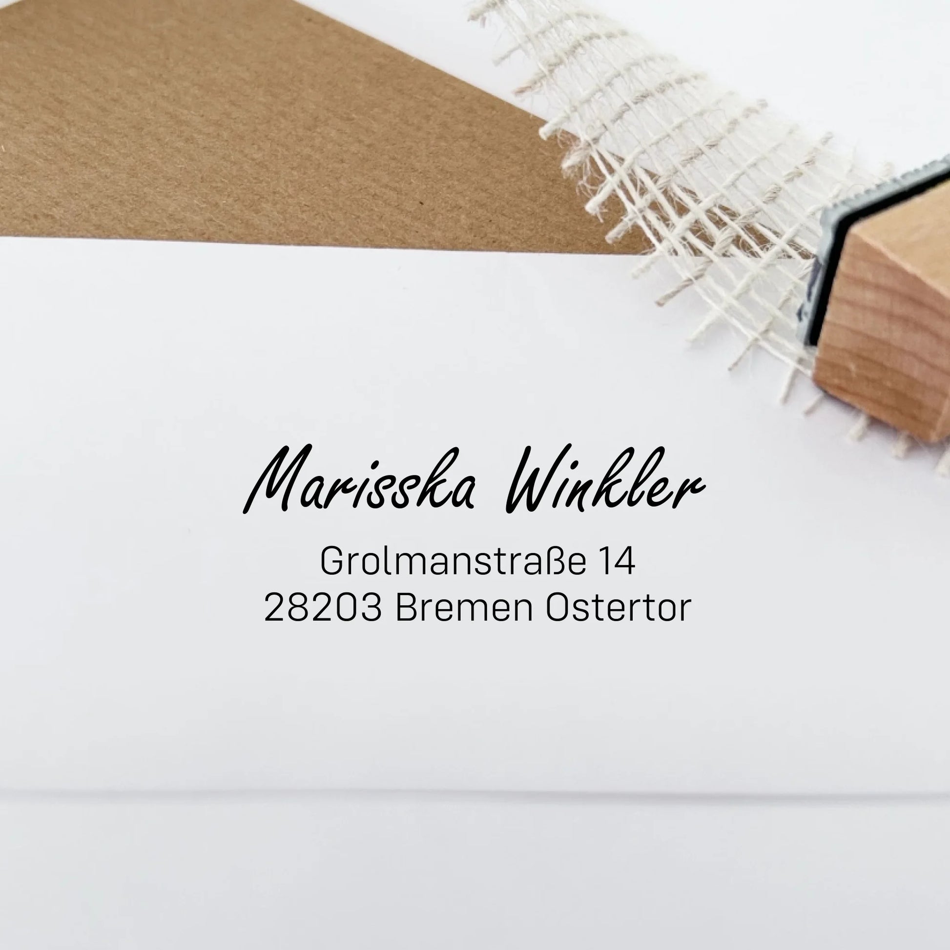Adressstempel "Winkler" Selbstfärbender Stempel 58x22 mm Stempel 60x30 mm