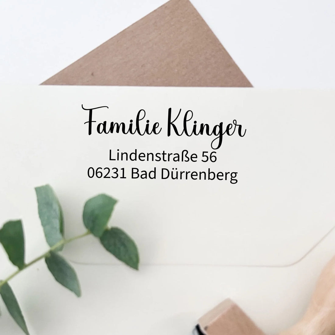 Adressstempel "Klinger" Stempel 60x30 mm Holzstempel 60x30 mm