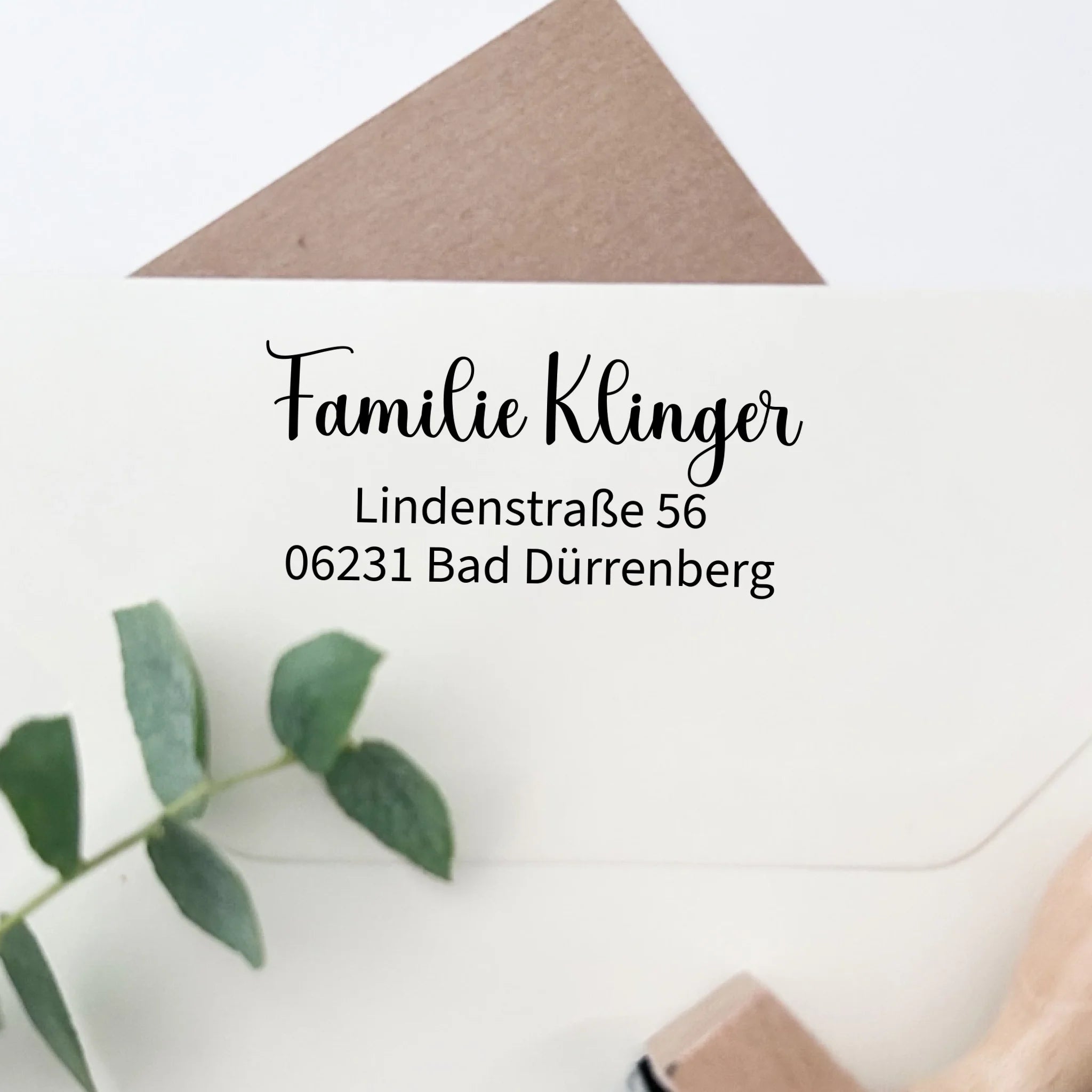 Adressstempel "Klinger" Stempel 60x30 mm Holzstempel 60x30 mm