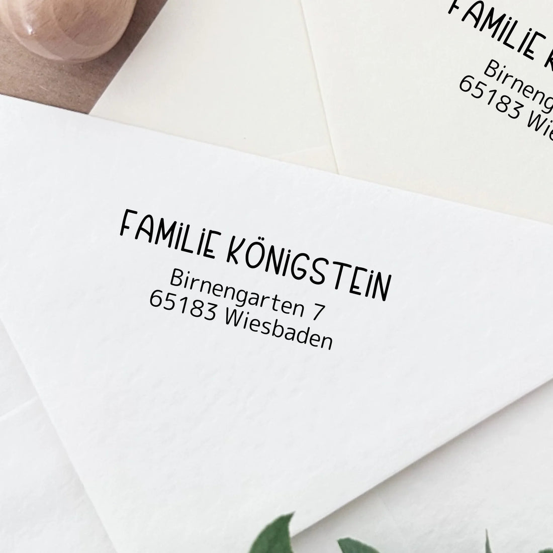 Adressstempel "Königstein" Stempel 60x30 mm Holzstempel 60x30 mm
