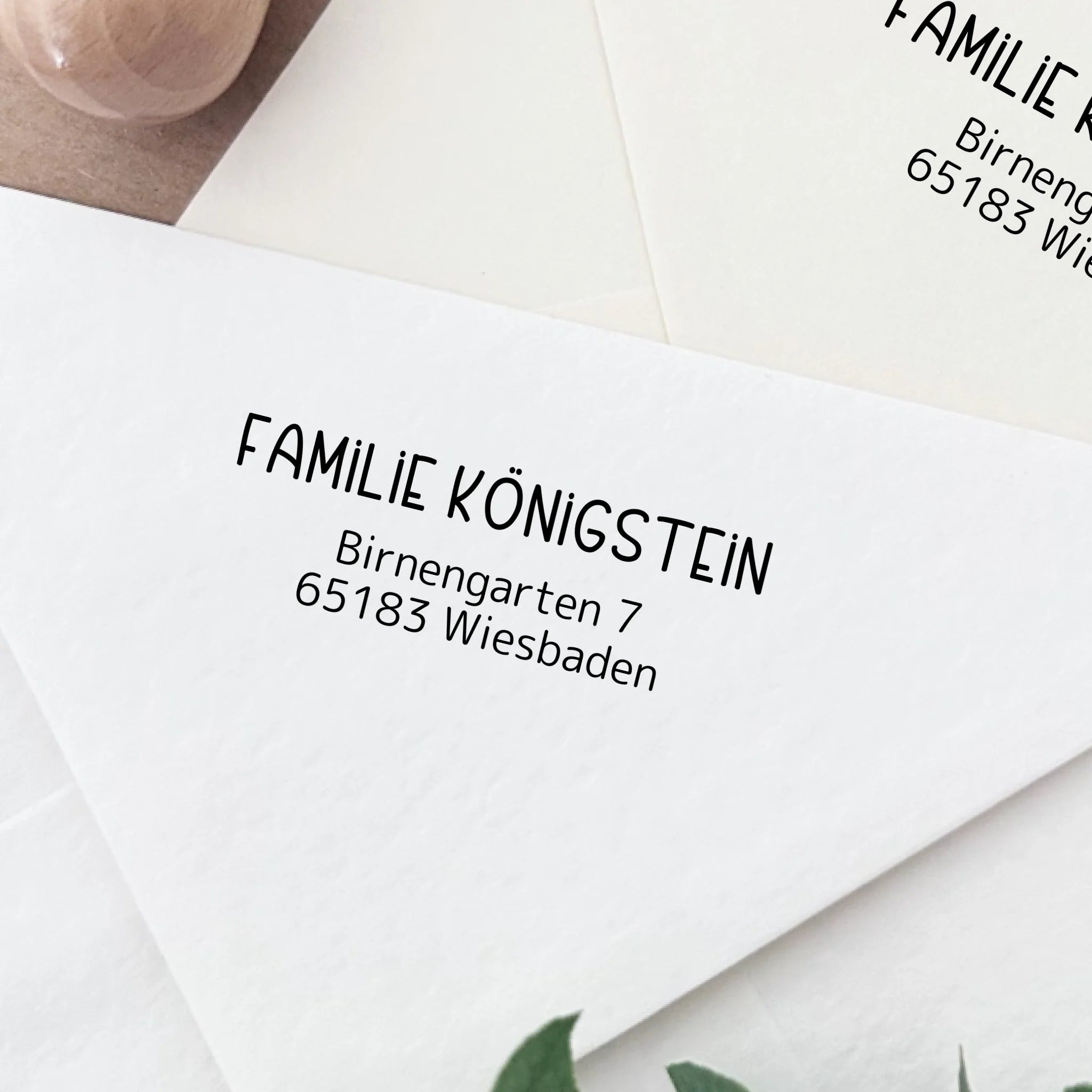 Adressstempel "Königstein" Stempel 60x30 mm Holzstempel 60x30 mm