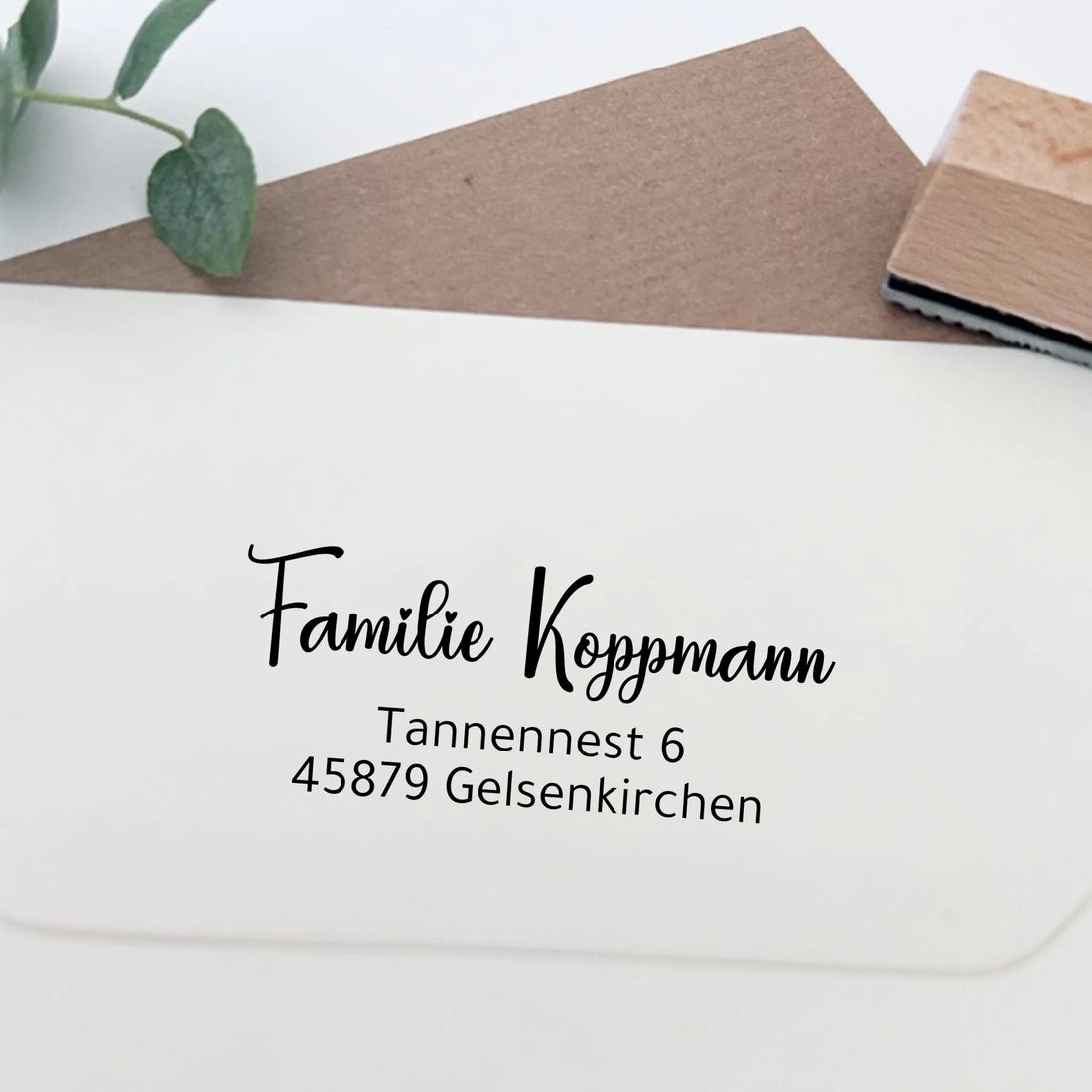 Adressstempel "Koppmann" Stempel 60x30 mm Holzstempel 60x30 mm
