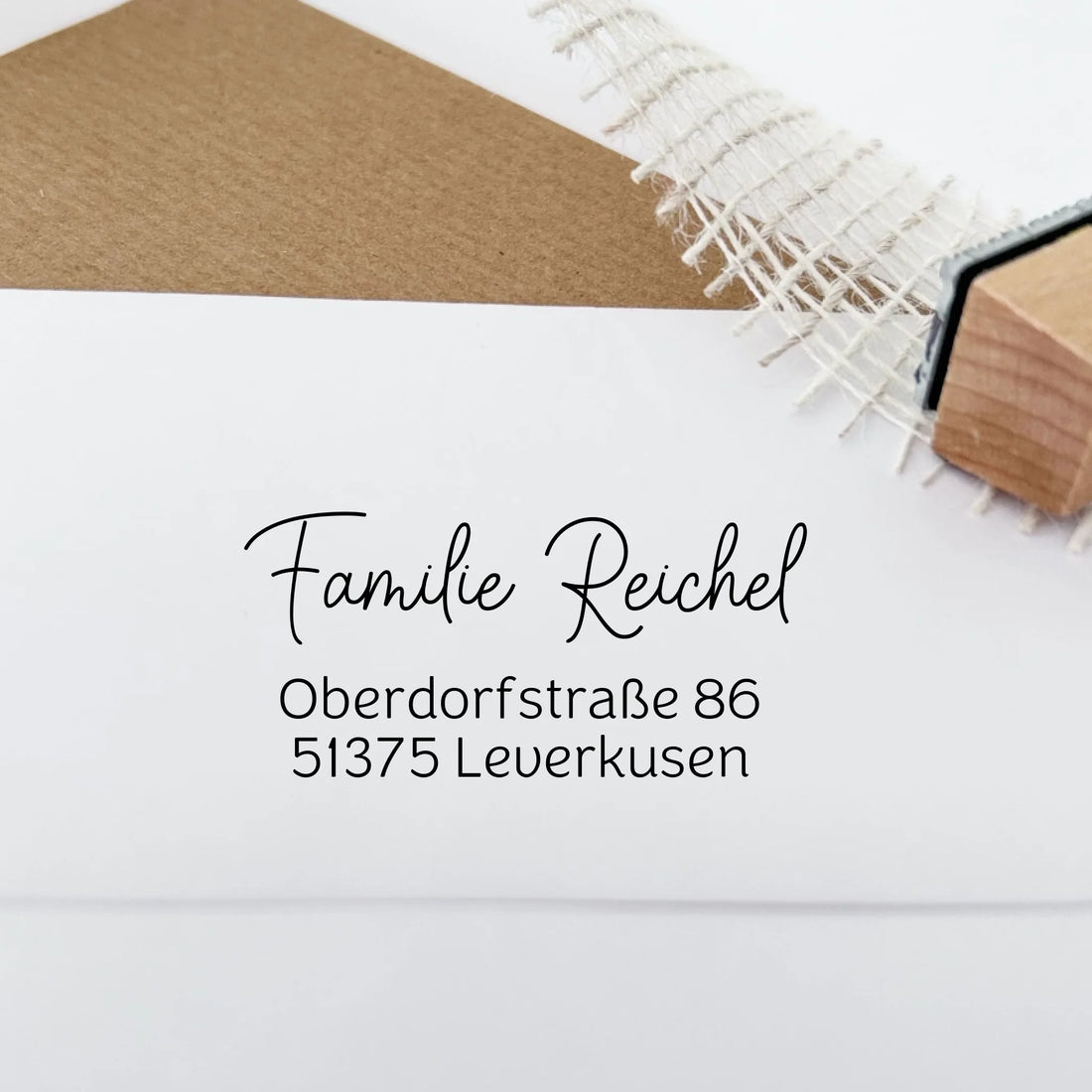 Adressstempel "Reichel" Holzstempel 60x30 mm Stempel 60x30 mm