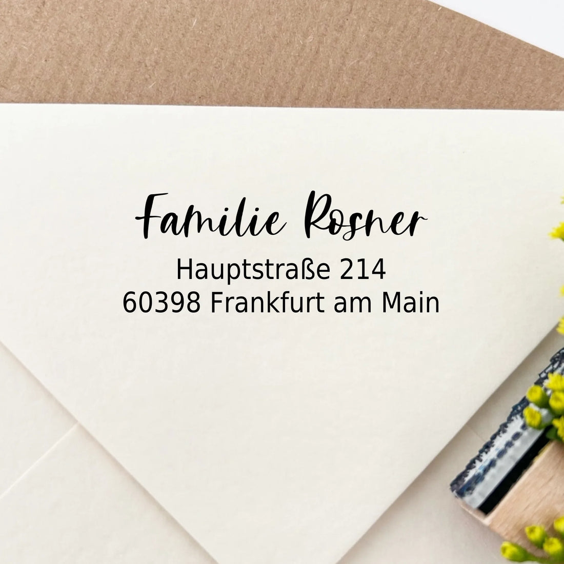 Adressstempel "Rosner" Holzstempel 60x30 mm Stempel 60x30 mm