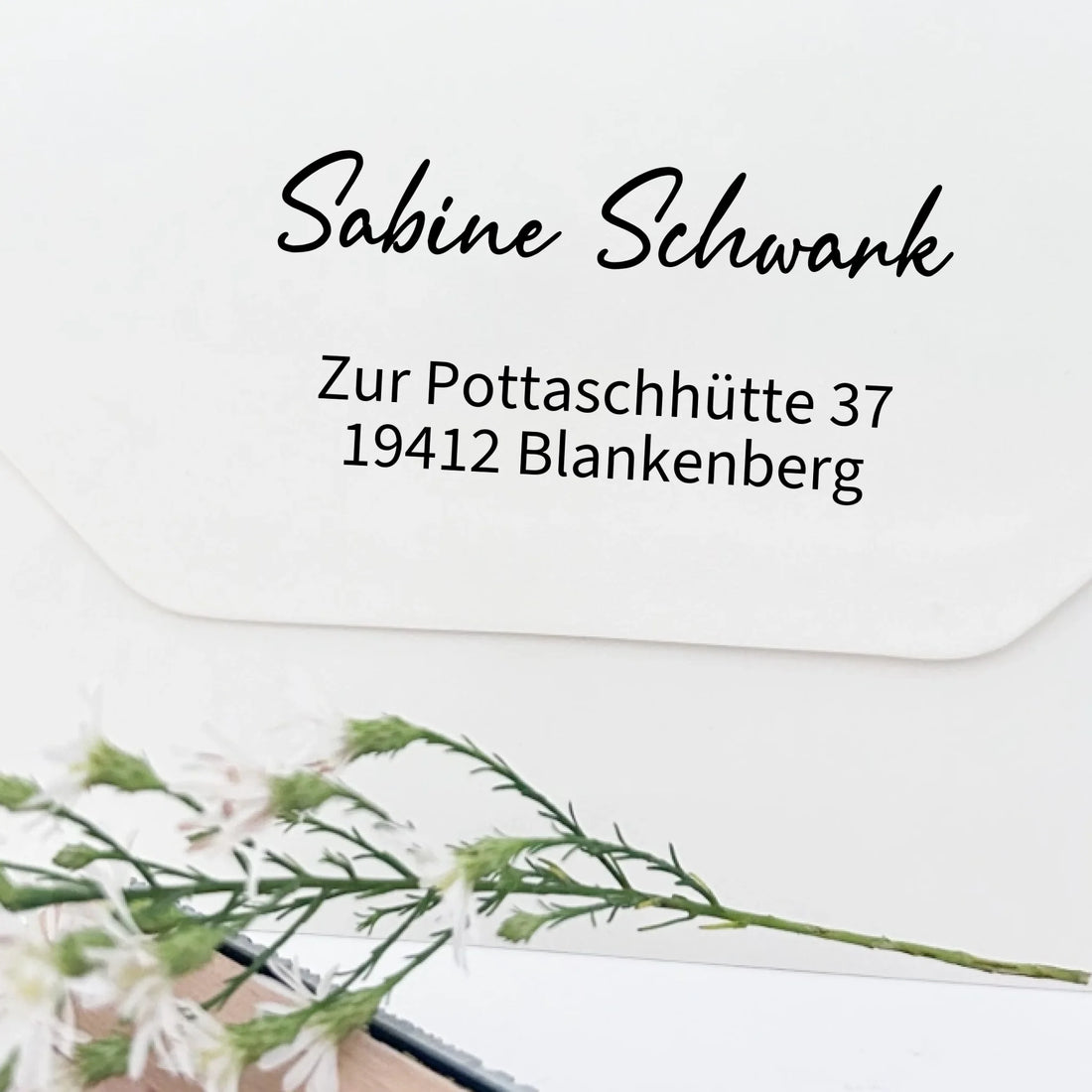 Adressstempel "Schwank" Holzstempel 60x30 mm Stempel 60x30 mm