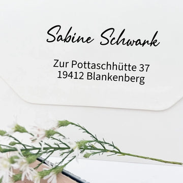 Adressstempel "Schwank" Holzstempel 60x30 mm Stempel 60x30 mm