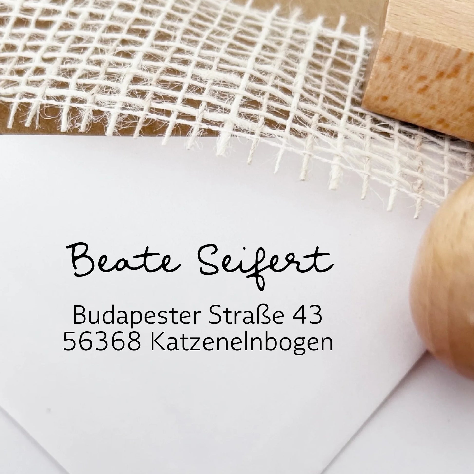 Adressstempel "Seifert" Holzstempel 60x30 mm Stempel 60x30 mm