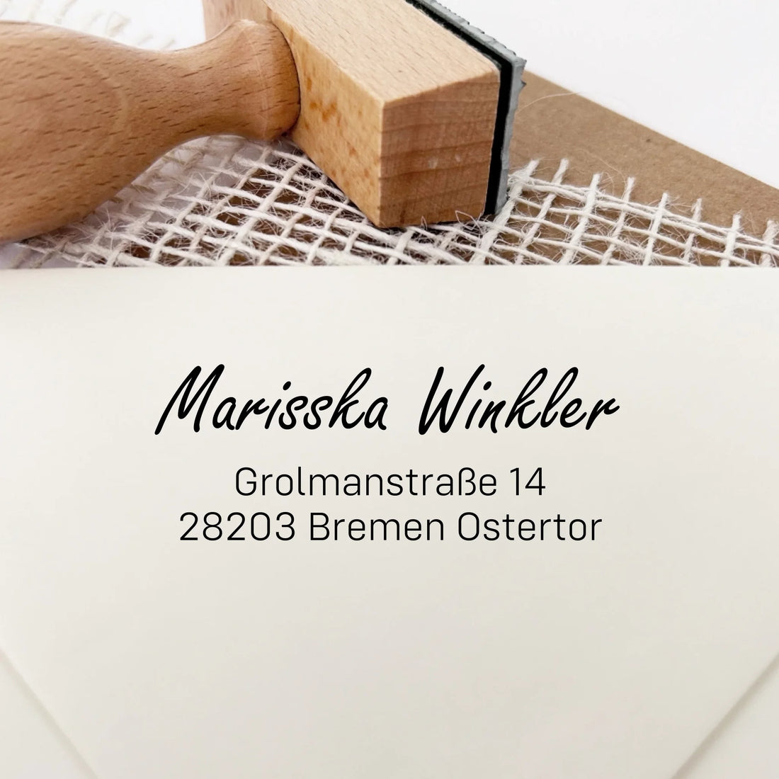 Adressstempel "Winkler" Holzstempel 60x30 mm Stempel 60x30 mm