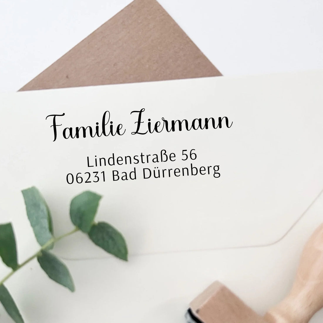 Adressstempel "Ziermann" Stempel 60x30 mm Holzstempel 60x30 mm